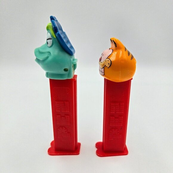 Garfield And Monster Pez Dispensers Made In Slovenia & Hungary Red Orange Read - Picture 3 of 14